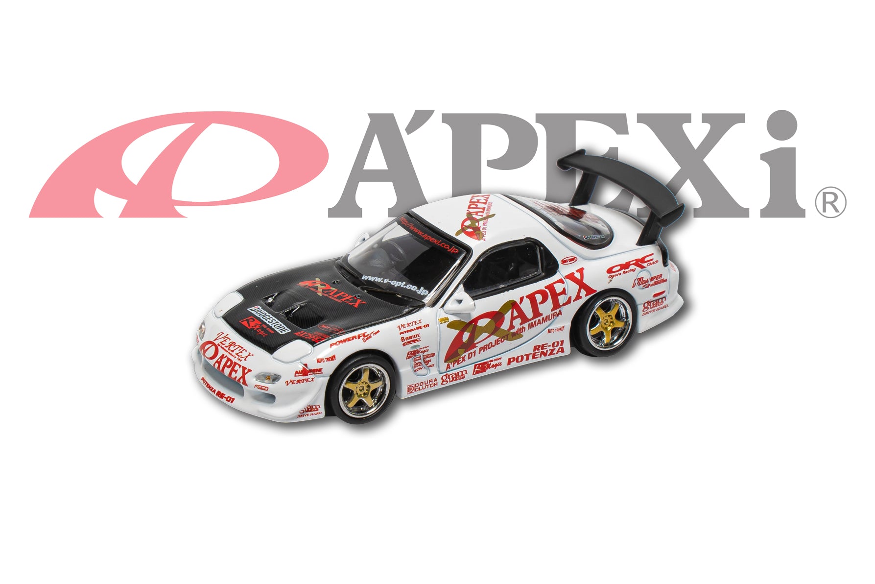 A'PEXi - RX-7 FD3S APEX D1GP Project - AUTO PRO SHOP 1/24 Scale Die Ca