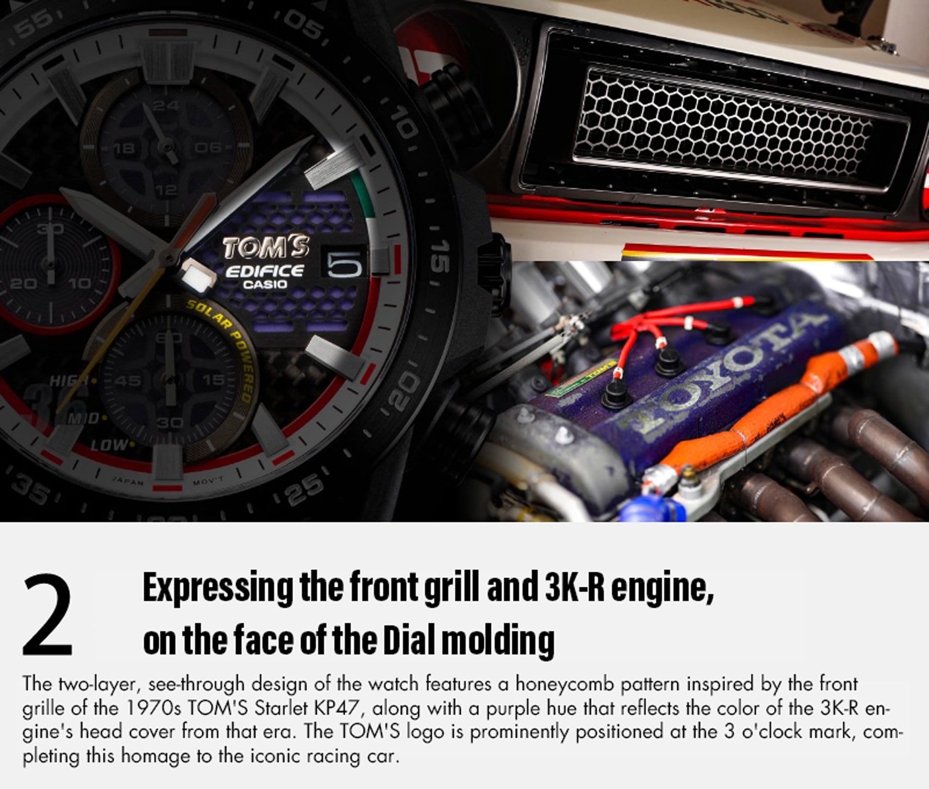 TOM'S Racing - 50th Anniversary TOM'S x EDIFICE KP47 Collaboration Watch ** IN STOCK **