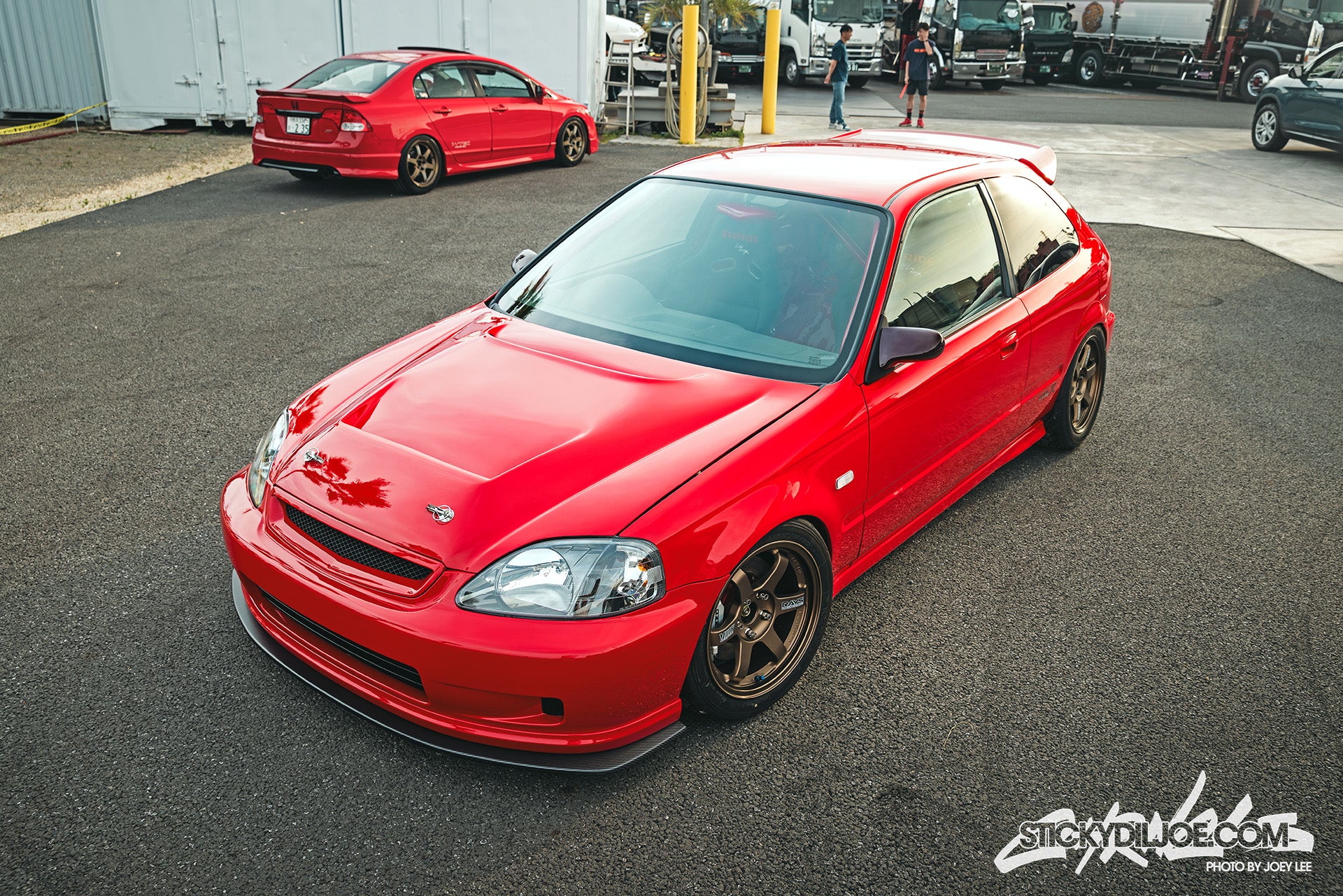 EXCEED Japan - Front Lip Spoiler V2 - Honda Civic EK (1998~1999)