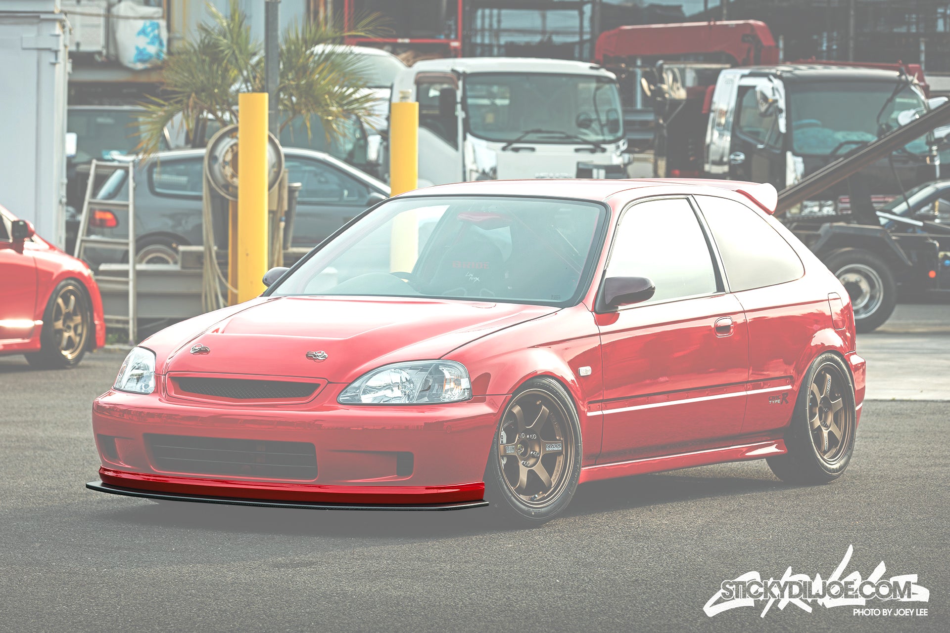 EXCEED Japan - Front Lip Spoiler V2 - Honda Civic EK (1998~1999) - 0