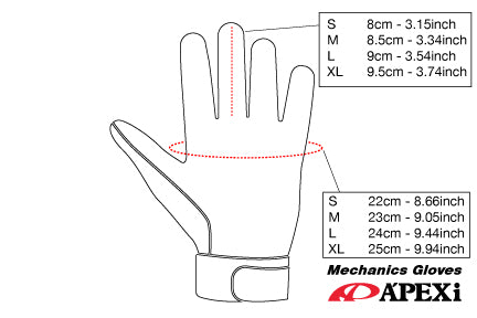 A'PEXi - Mechanics Glove ** Pre-Order ETA End of February ** - 0