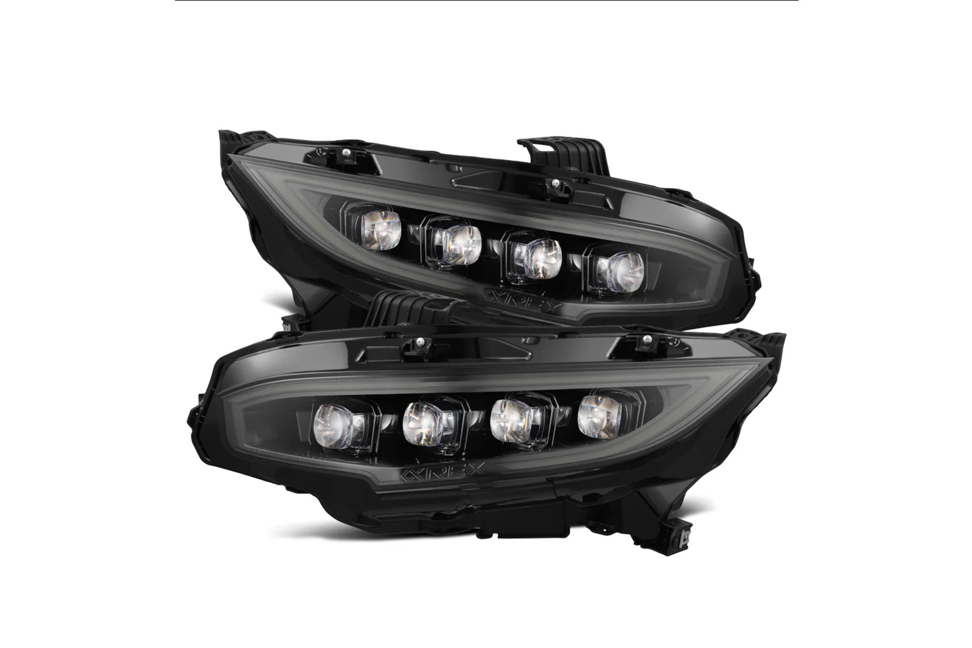 ALPHAREX - NOVA-Series LED Projector Headlights Black - Honda Civic (2016-2021)