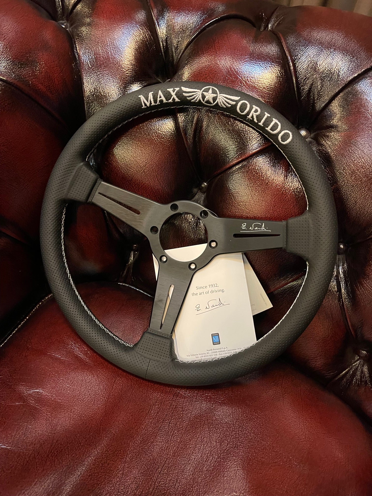 MAX ORIDO × NARDI 2021 Steering Wheel ** SOLD OUT ** | APEXi USA